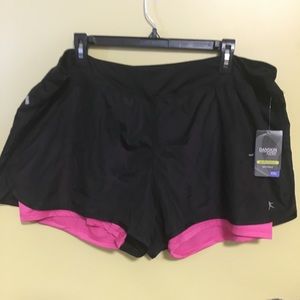 Danskin Black and pink Active wear shorts